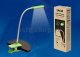 Настольная лампа (UL-00003647) Uniel TLD-554 Green/LED/400Lm/5500K/Dimmer. 