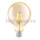 Лампа светодиодная филаментная Eglo E27 4W 2200К янтарь 11522. 