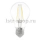 Лампа светодиодная филаментная Eglo E27 6,5W 2700К прозрачная 11534. 