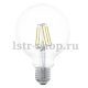 Лампа светодиодная филаментная Eglo E27 6W 2700К прозрачная 11503. 