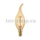Лампа светодиодная филаментная Eglo диммируемая E14 4W 1700К золотая 11699. 