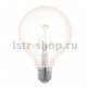Лампа светодиодная филаментная диммируемая E27 4W 2200K прозрачный 11707. 