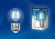 Лампа светодиодная филаментная Uniel (UL-00003255) E27 7,5W 4000K прозрачная LED-G45-7,5W/NW/E27/CL GLA01TR. 
