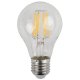 Лампа светодиодная филаментная ЭРА E27 7W 4000K прозрачная F-LED A60-7W-840-E27. 