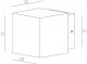 Уличный настенный светильник Deko-Light Cubodo II Single DG Mini 731029. 