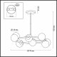 Подвесная люстра Lumion Misty 4466/8C. 