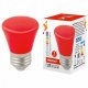 Лампа декоративная светодиодная (UL-00005638) Volpe E27 1W красная матовая LED-D45-1W/RED/E27/FR/С BELL. 
