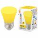Лампа декоративная светодиодная (UL-00005641) Volpe E27 1W желтая матовая LED-D45-1W/YELLOW/E27/FR/С BELL. 