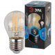 Лампа светодиодная филаментная ЭРА E27 5W 4000K прозрачный F-LED Р45-5W-840-E27. 