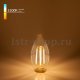Лампа светодиодная филаментная Elektrostandard E14 7W 3300K прозрачная 4690389133022. 
