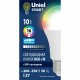 Лампа светодиодная (UL-00006530) Uniel E27 10W RGB матовая LED-A60-10W/RGB/E27/REG PLS21WH. 