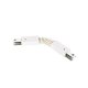 Соединитель для шинопроводов гибкий (UL-00006058) Volpe UBX-Q122 G24 WHITE 1 POLYBAG. 