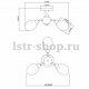 Потолочная люстра Rivoli Beat 9010-303. 