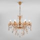 Подвесная люстра Eurosvet Escada 10109/6 бронза/тонированный хрусталь Strotskis. 