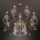 Подвесная люстра Eurosvet Ravenna 10104/8 античная бронза/прозрачный хрусталь Strotskis. 