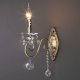 Бра Eurosvet Ravenna 10104/1 античная бронза/прозрачный хрусталь Strotskis. 
