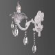 Бра Eurosvet Veletta 10108/1 белый/прозрачный хрусталь Strotskis. 