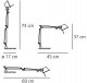 Офисная настольная лампа Artemide Tolomeo Micro A011810. 