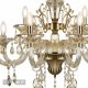 Подвесная люстра iLamp Asia 61079-8+4 BR. 