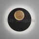 Настенный светодиодный светильник Eurosvet Areola 40150/1 LED черный /золото. 