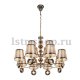 Подвесная люстра iLamp Brooklyn P2401-8+4 Nickel. 