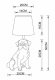 Интерьерная настольная лампа Arte Lamp Bobby A1512LT-1BK. 