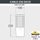 Наземный светильник Fumagalli Carlo Deco DR3.573.000.WXU1L. 