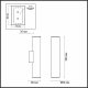Настенный светильник Odeon Light Dario 4245/2WA. 
