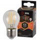 Лампа светодиодная филаментная ЭРА E27 11W 2700K прозрачная F-LED P45-11w-827-E27 Б0047013. 