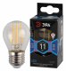 Лампа светодиодная филаментная ЭРА E27 11W 4000K прозрачная F-LED P45-11w-840-E27 Б0047015. 