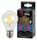 Лампа светодиодная филаментная ЭРА E27 15W 4000K прозрачная F-LED A60-15W-840-E27 Б0046983. 