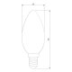 Лампа светодиодная филаментная Elektrostandard BLE1426 E14 9W 4200K прозрачная 4690389151255. 