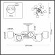 Потолочная люстра Lumion Daniella 4537/8C. 