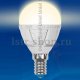 Лампа светодиодная Uniel Optima E14 6Вт 3000K LED-G45-6W/WW/E14/FR/O. 