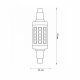 Лампа светодиодная Uniel LED-J78 R7s 6Вт 3000K LED-J78-6W/WW/R7s/CL PLZ06WH картон. 