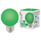 Лампа светодиодная (UL-00006958) Volpe E27 3W зеленая LED-G60-3W/Green/E27/FR/С. 