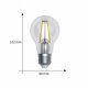 Лампочка светодиодная Uniel LED-A60-10W/3000K/E27/CL/DIM GLA01TR картон. 