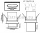 Встраиваемый светодиодный спот Crystal Lux CLT 042C110 WH. 