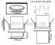 Встраиваемый светодиодный спот Crystal Lux CLT 042C130 WH. 