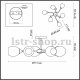 Потолочная люстра Lumion Jolene 4546/6C. 