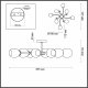 Потолочная люстра Lumion Jolene 4546/8C. 