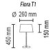 Настольная лампа TopDecor Fiora T1 19 04sat. 