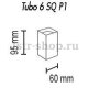 Потолочный светильник TopDecor Tubo6 SQ P1 11. 