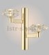 Бра Crystal Lux Rebeca AP2 Gold. 