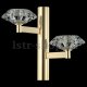 Бра Crystal Lux Rebeca AP2 Gold. 