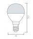 Лампа светодиодная Horoz Electric HL4380L E14 4Вт 6400K HRZ00000036. 