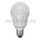 Лампа светодиодная Uniel E27 10W 3000K матовая LED-A60 10W/WW/E27/FR PLP01WH Набор из 5штук UL-00008087. 