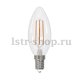 Лампа светодиодная филаментная Uniel E14 11W 3000K прозрачная LED-C35-11W/3000K/E14/CL PLS02WH Набор из 5штук UL-00008084. 