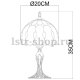 Интерьерная настольная лампа Tiffany A3163LT-1BG. 
