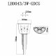 Настенный светильник Lumien Hall Лиссоне LH0043/3W-GDCG. 